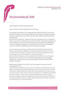 Weihnachtsbrief 2016