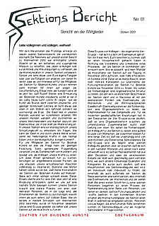 Mitteilungen 1 - Ostern 2013